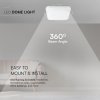 LED svítidlo 48W, 5160lm, čtvercové, bílý rám