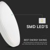 LED svítidlo 36W, 3820lm, IP44, kulaté, bílý rám