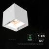 LED nástěnné solární svítidlo s PIR senzorem 9W, 800lm, CCT, IP65, bílé