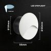 LED zapuštěné schodišťové svítidlo 3W, 230lm, kulaté