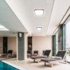 LED svítidlo 24W, 2500lm, čtvercové, černý rám, 1+1 zdarma!