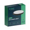 LED svítidlo 24W, 2500lm, kulaté, černý rám, 1+1 zdarma!