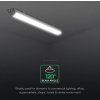 Voděodolná LED lampa CREE Chip, 36W, 4320lm, 120cm