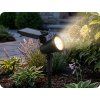 LED solární zapichovací svítilna 2W, 180lm, 50°, černá