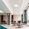 LED svítidlo 48W, 5160lm, čtvercové, černý rám