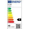 LED svítidlo 48W, 5160lm, čtvercové, černý rám