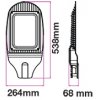 LED VEŘEJNÉ OSVĚTLENÍ 100W (8000LM), ŠEDÉ (Barva světla Studená bílá)