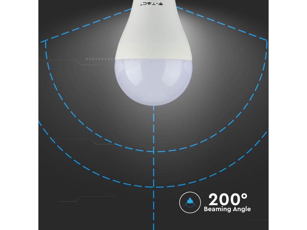 E27 LED Žiarovka 17W, A65