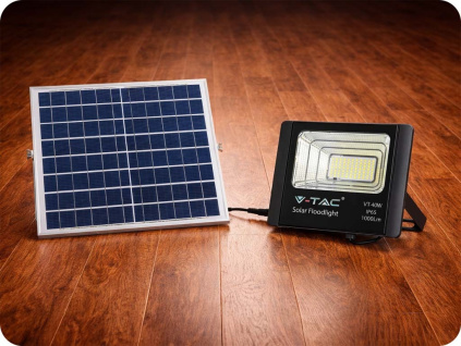 LED Solárny reflektor so 16W solárnym panelom, 1050lm, IP65, 10000mAh