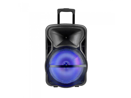 50W nabíjateľný reproduktor na kolieskach s mikrofónom,  2200 mAh, 2-4h výdrž