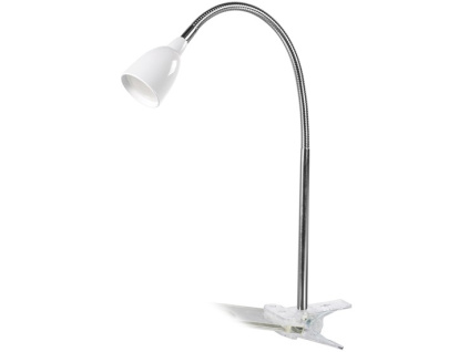 Solight LED stolná lampička, 2,5W, 3000K, clip, biela (WO33-W) [WO33-W]