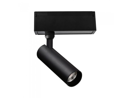 LED magnetické koľajnicové svietidlo 15W (900lm), 24V, 36°, IP20, čierne