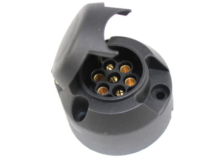Plastová zásuvka 12V, 7 pin [E1216]