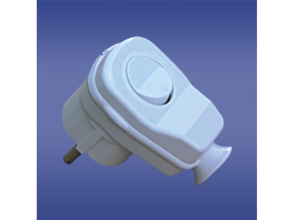 Zástrčka s vypínačom, 16A [AWA-Ł/BIAŁA]