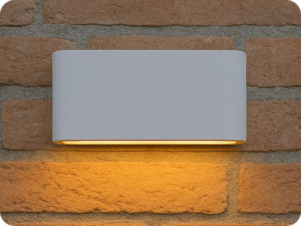 Nástenné svietidlo MAIDA-L 11W, 570LM, 3000K, 60°, IP54, biele [LG2632W]