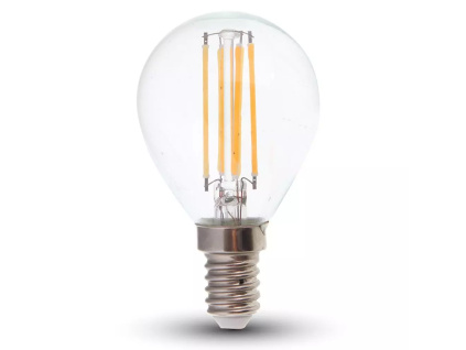 Retro LED žiarovka E14, 6W, 600lm, 300°, P45