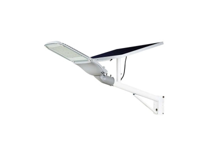 LED solárne pouličné svietidlo s držiakom, 50W panel (3000lm), IP65, 6000K