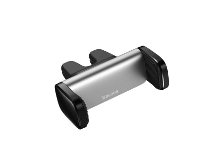 Držiak na mobil do auta Baseus Steel Cannon do ventilačnej mriežky, strieborný [SUGP-0S]