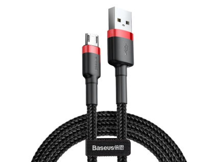 Baseus Cafule Micro USB kábel 1.5A, 2m, červená+čierna [CAMKLF-C91]