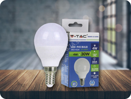 E14 LED ŽIAROVKA 4W, P45