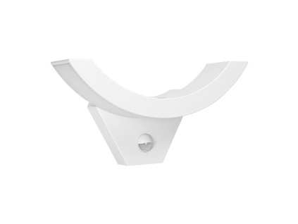 Záhradné svietidlo SPINEL s PIR senzorom, 10W, 750LM, 4000K, IP54,  biele [AD-OP-6119WLPMR4]