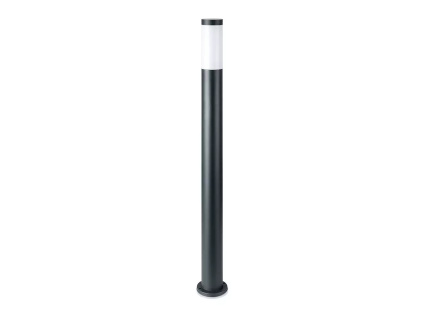 LED záhradné svietidlo 1xE27, 110cm, IP44, tmavosivé