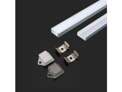 Hliníkový profil 2 M pre LED pásy 2000x15.55x5.9mm