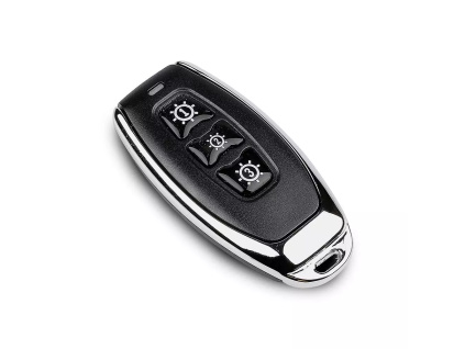 Diaľkový ovládač pre V-TAC Smart/ RF switch 3-TLAČIDLOVÝ (pre 8458, 8459), čierny, IP44, CR2032