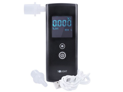 Solight alkohol tester, 0,0 - 3,0‰ BAC, přesnosť 0,1‰ [1T04A]