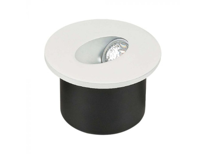 LED zapustené schodiskové svietidlo 3W 270LM okrúhle IP20