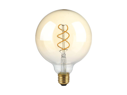 E27 LED Filament žiarovka 4,8W 250LM G125 stmievateľná 1800K