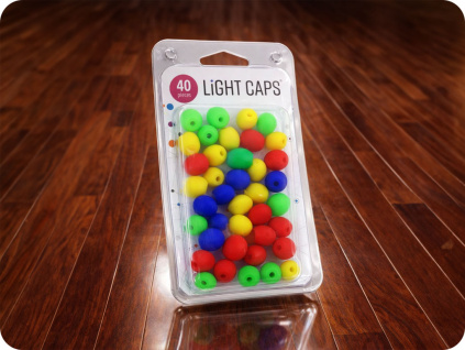 LIGHT CAPS®  mix žltá+zelená+modrá+červená, 40ks v balení