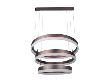 LED luster  TRIAC 86W, 4550lm, kávová farba, stmievateľné, IP20, 3000K