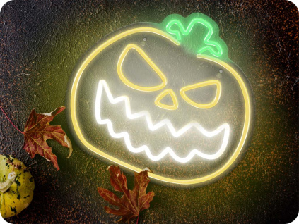 Neon LED dekorácia TEKVICA, napájanie USB kábel 2m [RTV100274]