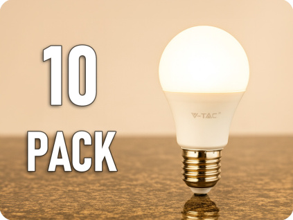 LED žiarovka E27, 10,5W, 1055lm, A60/10-PACK!
