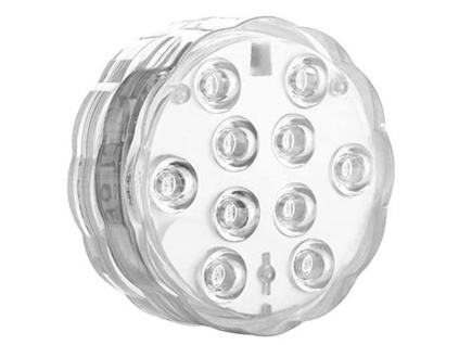 RGB vodotesná LED lampa s diaľkovým ovládaním pre JACUZZI, BAZÉN, AKVÁRIUM, 3xAAA, IP68