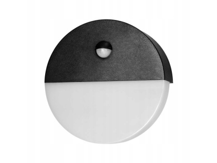 ORNO LED nástenné svietidlo so senzorom HALIT 10W, 600lm, IP65, 4000K, čierne [AD-OP-6116BLPMR4]