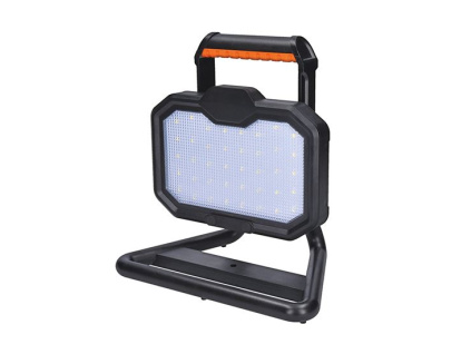 Solight nabíjateľný LED reflektor 20W, 2000lm, oranžovo-čierny [WM-20W-RE]