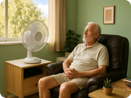 ACA stolný ventilátor 45W, Ø40cm, 230V [FANTPWH30]