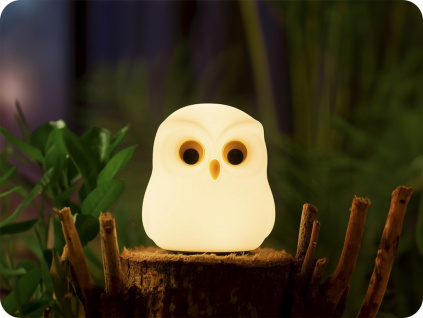 Nočná lampa sova 2,6W, RGB+3000K [MW20725]