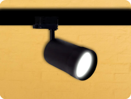 LED koľajnicové svietidlo PAVA 20W, 1700lm, 20-45°, CCT 3000/4000/6000K, 3-fázové, čierne [SLI033033CCT_PW]