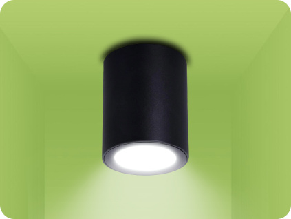 Spectrum LED prisadené svietidlo CHLOE pre LED GU10, IP44, čierne [SLIP005065]