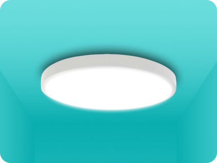LED svietidlo s mikrovlnným a svetelným senzorom 18W, 1830LM, okrúhle, biely rám
