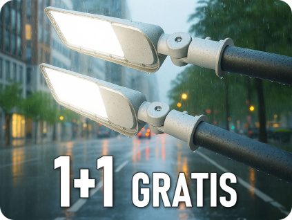 LED verejné osvetlenie s nastaviteľným adaptérom 50W, 5000lm, SAMSUNG CHIP, 1+1 zadarmo!
