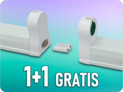 Držiak na trubicu T8 1500mm, nadpájateľný, 1+1 zadarmo! [WOJ+14307]