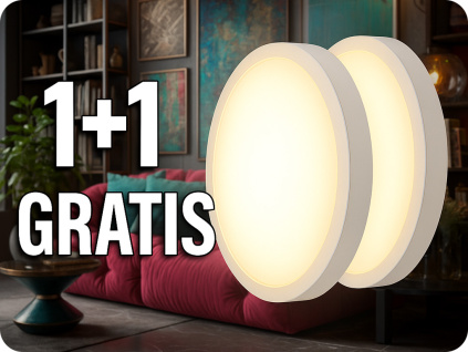 LED svietidlo 36W, 3820lm, okrúhle, biely rám, SAMSUNG Chip, 1+1 zadarmo!