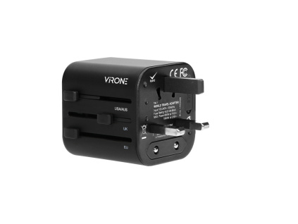 Univerzálny cestovný adaptér GOworld, 100 – 240V, 8A