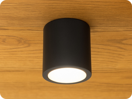 LED prisadené svietidlo CHLOE 7W, 560lm, CCT, okrúhle, čierne [SLI043033CCT_PW]