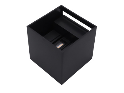 LED nástenné svietidlo 2x3W, 450lm, IP54, čierne