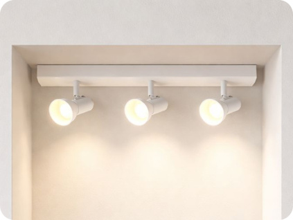 LED stropné interiérové svietidlo 3xGU10 RIO, biele [AD-OP-6431WGU10]